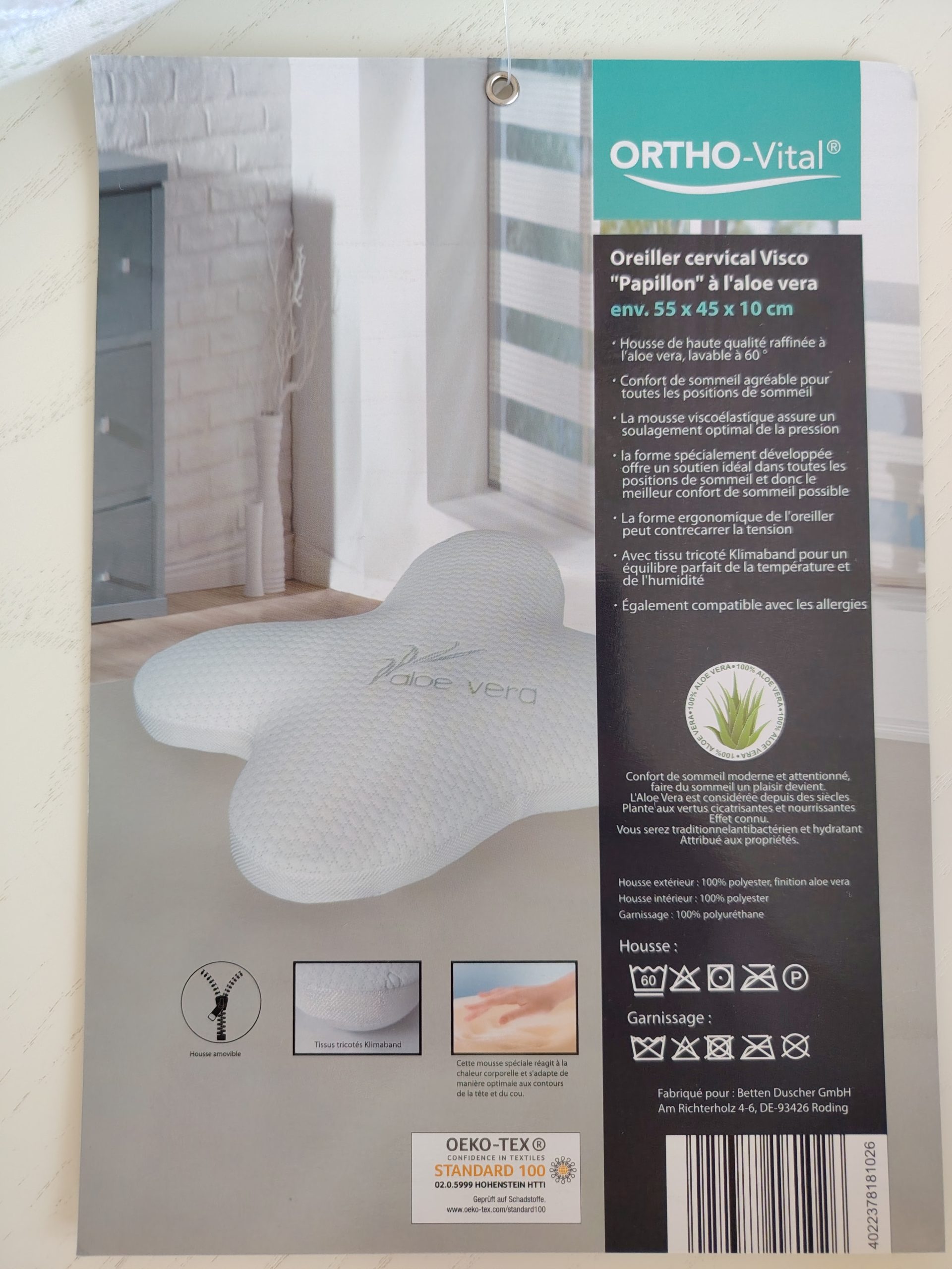 ORTHO-VITAL specialios technologijos ortopedinė pagalvė 55x45x10